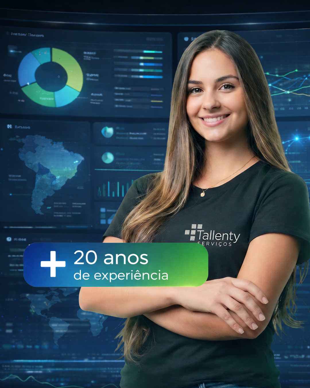 Profissional da Tallenty Serviços com mais de 20 anos de experiência em BPO de departamento pessoal